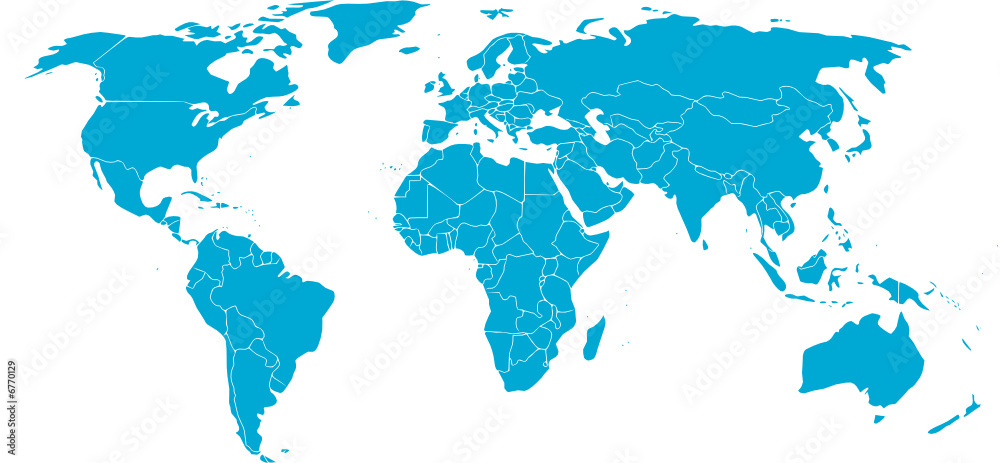 Wall mural mapa mundo