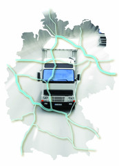carte allemagne camion route