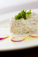 Salmon mousse