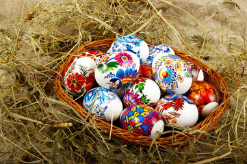 The painted eggs 