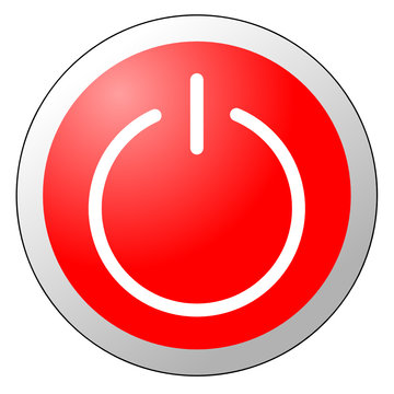 Ausschalter - Icon rot