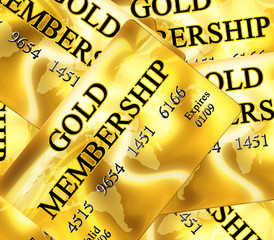 Gold membership card