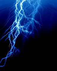 Intense lightning