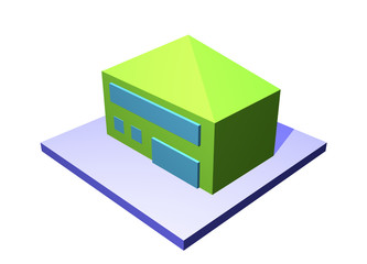 Manufacturer Cargo Logistics Warehouse Building Series Set