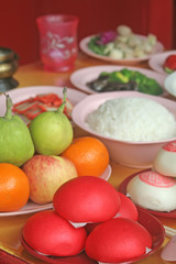 Chinese Food Prayer Offerings for Religious Purposes