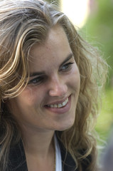 Business woman on party