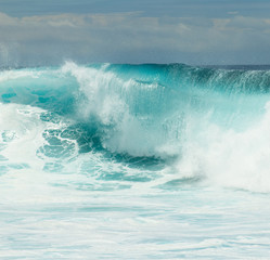 Naklejka premium breaking wave