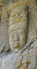 Fototapeta na wymiar Mayan rze¼ba wojownika