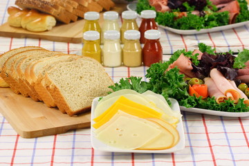 ham,bread and cheese