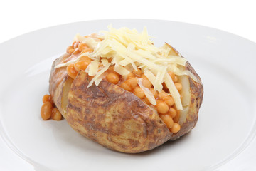 Jacket Potato with Baked Beans and Cheese - 6796766