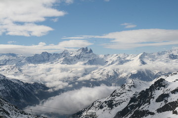 Obraz premium les alpes en hiver