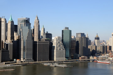 Fototapeta na wymiar Manhattan Wolkenkratzer Mittelpunkt von Geld und Macht
