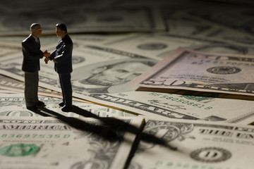 Dollar Bills and business mens