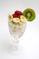 fruits salad in the cup