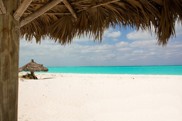 unspoilt tropical beach