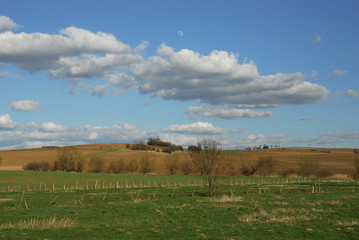 Campagne et nuages