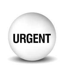 Urgent Icon - white