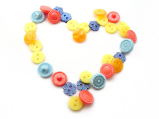heart of buttons