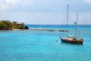 Sailboat in the Caribbean