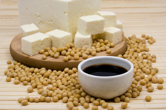 Soy sauce and tofu