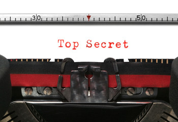 Typewriter Top Secret