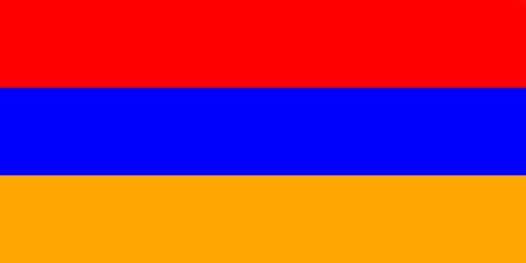 flag of armenia with official proportion