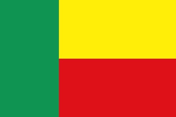 flag of benin with official proportion