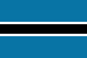 Obraz premium flag of botswana with official proportion
