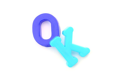 Close-up of letters. Great details !