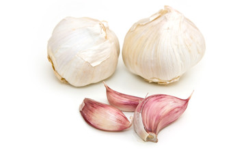 Garlic isolated on white background