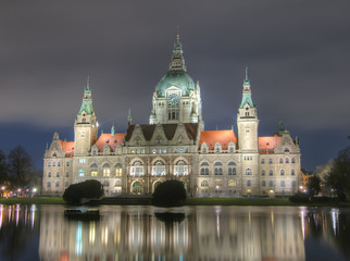 Neues Rathaus in Hannover mit Maschteich - 6834155