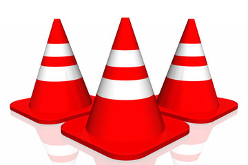 3d traffic cone