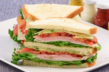 healthy club sandwich