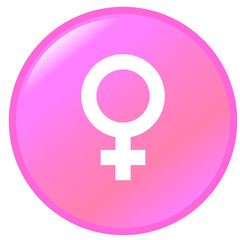 female gender symbol button