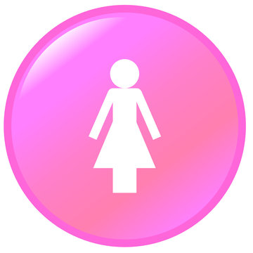 pink woman button