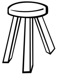 wooden stool