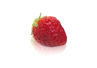 strawberry with water
