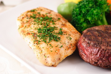 fine meats and vegetables