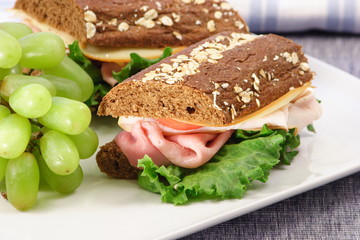 healthy organic  ingrdients sandwich