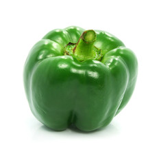 green pepper vegetable isolated
