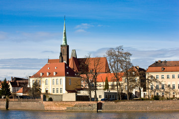 Naklejka premium Monuments in Wroclaw, Poland