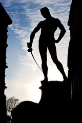 Statue of the fencer