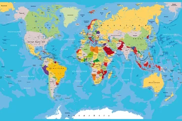 Behangcirkel wereldkaart_kompas © DR