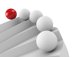 stairs to success. leadership concept. close-up downview