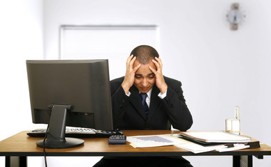 Employee Stress In His Office - 6853148