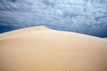 Fototapeta na wymiar Wind on dunes
