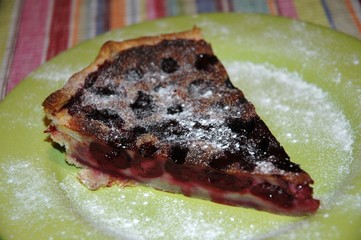 Clafoutis aux cerises noires