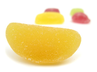 Gelatin candies gum fruit