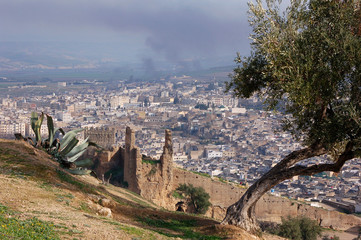 Médina de Fès, remparts ; Maroc