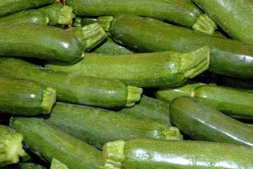 Courgettes at a farmers market